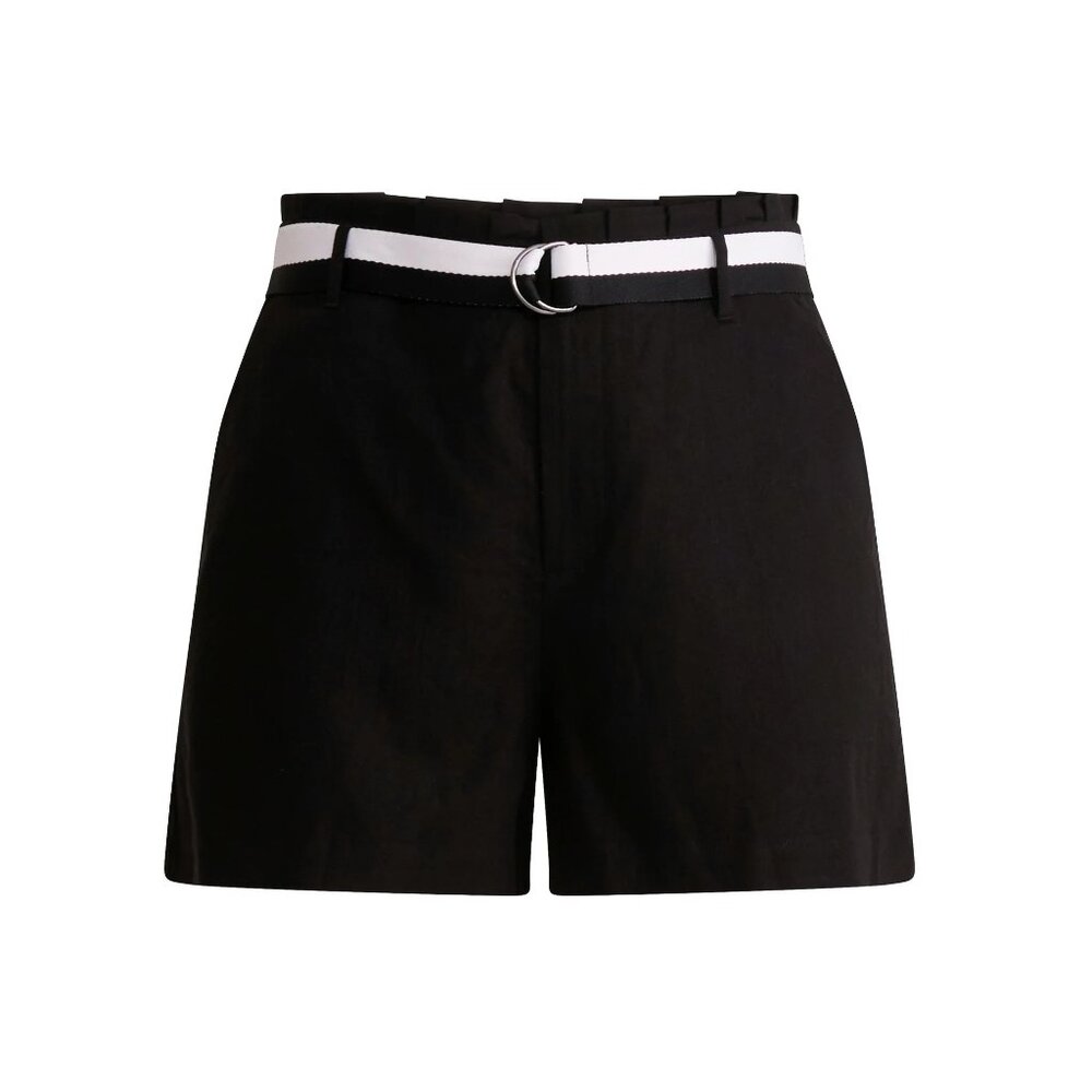 Sofia by Sofia Vergara Women's and Women's Plus Belted Shorts, Size 6 BLACK NWT